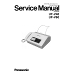 Panasonic UFV40 Operating Instructions
