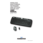 Manhattan 177122 Wireless Multi-Media Keyboard and Optical Mouse Set Datasheet