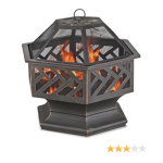 Endless Summer WAD1576SP 24.8 in. W X 24 in. D Oil Rubbed Bronze Finish Hexagon Wood Burning Fire pit with Decorative Cutouts Owner's Manual