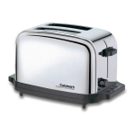 Cuisinart CPT-70 Classic Style Electronic Chrome Toaster Instruction Booklet