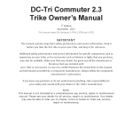 DC-Tri Commuter 2.3 Owner's Manual