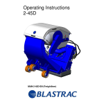 Blastrac 2-45D Operating Instructions Manual