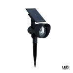 Hampton Bay SS3C-P4-BKT-C1 Outdoor Black High-Output Solar LED Spotlight Instructions