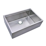 Barclay Products FSSSB2042L-SS Bailey 304-Grade Stainless Steel 30 in. Single Bowl Farmhouse Apron Kitchen Sink Specification