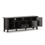 Simpli Home AXCRED72-HIC Redmond Solid Wood 72 in. Wide Transitional TV Media Stand installation Guide