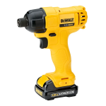 DeWALT DCF805C2 12v 1.3ah impact driver Instruction Manual