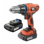Black &amp; Decker HP188F4LBK Cordless drill type h1 Instruction manual