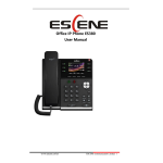 Escene ES380-PG IP Phone User manual