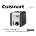 Cuisinart CPT-220TN Use and Care Manual