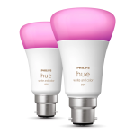 Philips Hue 9W LED Colour Ambiance Wireless B22 Light Bulb Instruction Manual