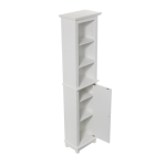 Home2O HF01-LKQ-WH Anwyn 16.25-in W x 67-in H x 10.25-in D White MDF Freestanding Linen Cabinet Installation Guide