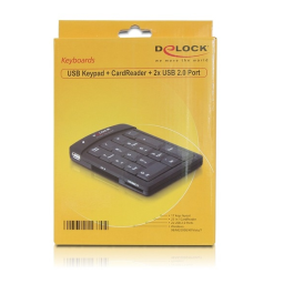 DeLOCK 12370 USB Keypad + CardReader + 2x USB 2.0 Port Datenblatt | Manualzz
