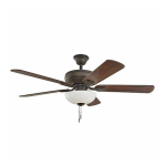 Hampton Bay Connor 52 in. Integrated LED Brushed Nickel Ceiling Fan Use and care guide