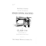 Singer 114-28 Sewing Machine User Manual