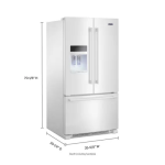 Maytag MFI2570FEW 24.7-cu ft French Door Refrigerator Dimensions Guide