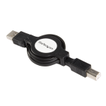 StarTech.com 4 ft Retractable USB 2.0 Cable A to B - M/M Datasheet