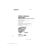 Sony CCD-TR3400E Owner's Manual