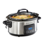 Hamilton Beach 33561 Programmable Stay or Go® 6 Qt. Slow Cooker, Stainless Steel Use and Care Guide