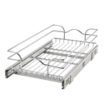 Rev-A-Shelf 5WB1-1222-CR 7 in. H x 11.75 in. W x 22 in. D Base Cabinet Pull-Out Chrome Wire Basket Instructions / Assembly