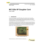 NXP MC13201 2.4GHz RF transceiver User guide