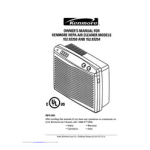 Kenmore Hepa 152.83250 Owner's Manual