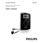 Philips DA1102/05 B&aelig;rbar radio Produktdatablad