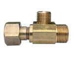 JONES STEPHENS C74251LF Easy Connect 3/8 in. Female Compression Swivel x 3/8 in. Male Compression x 1/4 in. Male Compression Brass Tee Fitting Specification