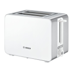 Bosch TAT7203GB Stainless steel Compact toaster Instruction manual