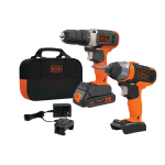 Black &amp; Decker BD2KITCDIBC Black + Decker 20V MAX* Cordless Drill/Driver and Impact Driver Combo Kit Instruction manual