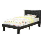 SIMPLE RELAX SR019415F Faux Leather Black Upholstered Full Size Bed Use and Care Manual