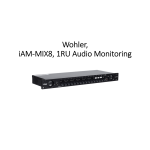 Wohler iAM-MIX8 Multi-Source Mixing Audio Monitor Datasheet