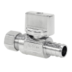NIBCO ND618L6 Pro-Stop&reg; 1/2 x 3/8 in. MIPT x OD Compression Lever Handle Straight Supply Stop Valve Specification