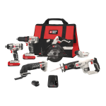 Porter-Cable PCCK617L6 20-Volt MAX Lithium-Ion Cordless Combo Kit (6-Tool) User guide