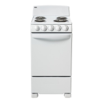 Danby DER202W 20" Free Standing Electric Coil Range Product Specification