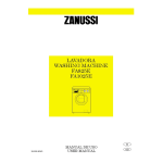 ZANUSSI FA825E User Manual