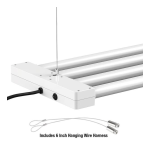 Feit Electric 74060/4 4 ft. 4-Light 76-Watt White Integrated Utility LED Shop Light (4-Pack) Installation Guide