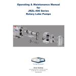 Dixon Rotary Lobe Pumps - JRZL-400 Series Manual
