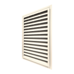 Builders Edge 120072430012 20 in. x 30 in. Brickmould Gable Vent Specification