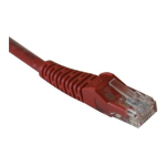 Tripp Lite Cat6 Gigabit Snagless Molded Patch Cable (RJ45 M/M) - Red, 3-ft. Ficha de datos