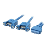 StarTech.com USB3SPNLAFHD 2 Port Panel Mount USB 3.0 Cable Datasheet