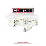 Coates PHS, CPH &amp; CE Series P17H001 &ndash; P18K999 Pool Heater Installation and Operation Manual