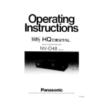 Panasonic NV-D48 Series VCR User manual