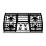 Whirlpool KGCK306VSS Architect Series II 30 in. Gas Cooktop in Stainless Steel with 4 Burners including 17000-BTU Professional Burner Installation instructions