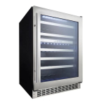 Silhouette DWC053D1BSSPR Sonoma 24” DUAL ZONE WINE CELLAR Product Specifications