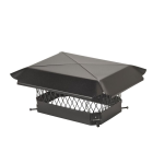 Shelter CBO913 9-in W x 13-in L Black Galvanized Steel Rectangular Chimney Cap Installation Guide