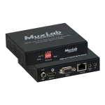 Muxlab HDMI/VGA/USB over IP PoE Wall Plate Transmitter, 4K/30, DECO Datasheet