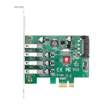 SIIG JU-P40A11-S1 DP USB 3.0 4-Port PCIe Host Card Quick Start Guide