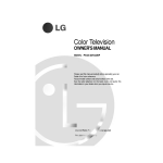LG PN-43A80P Owner's manual