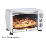 Elite ETO-180W Platinum 6-Slice White Toaster Oven Broiler Use and Care Manual