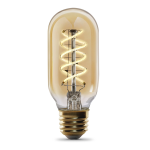 Feit Electric T1440/S/LED/HDRP 40-Watt Equivalent T14 Dimmable Spiral Filament Amber Glass E26 Vintage Edison LED Light Bulb, Warm White Specification